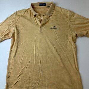 Page & Tuttle Polo Shirt Mens Large Limestone Springs Golf Pima Cotton Beige
